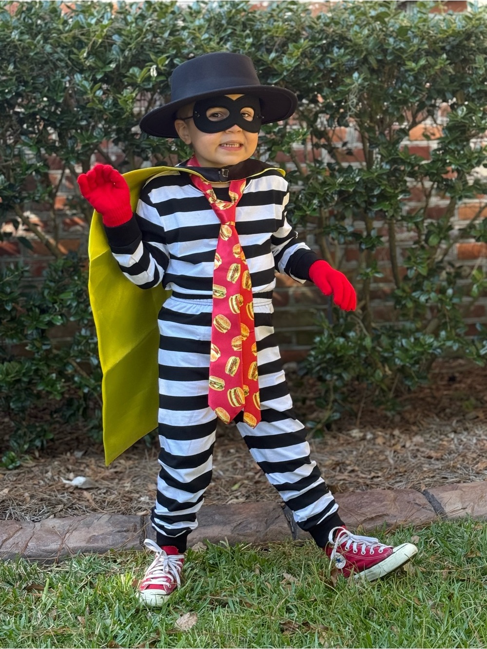 Kids fast food hamBurglar Costume